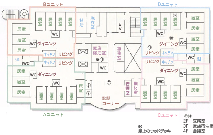 2F-4F見取り図イメージ